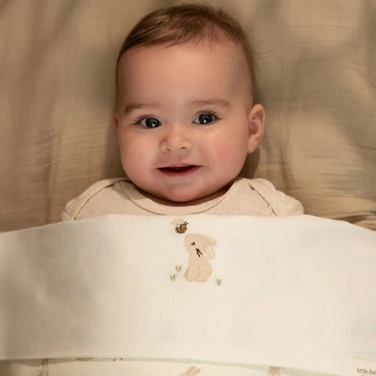 Wiegdekens - Wit - Newborn Naturals - Baby Bunny