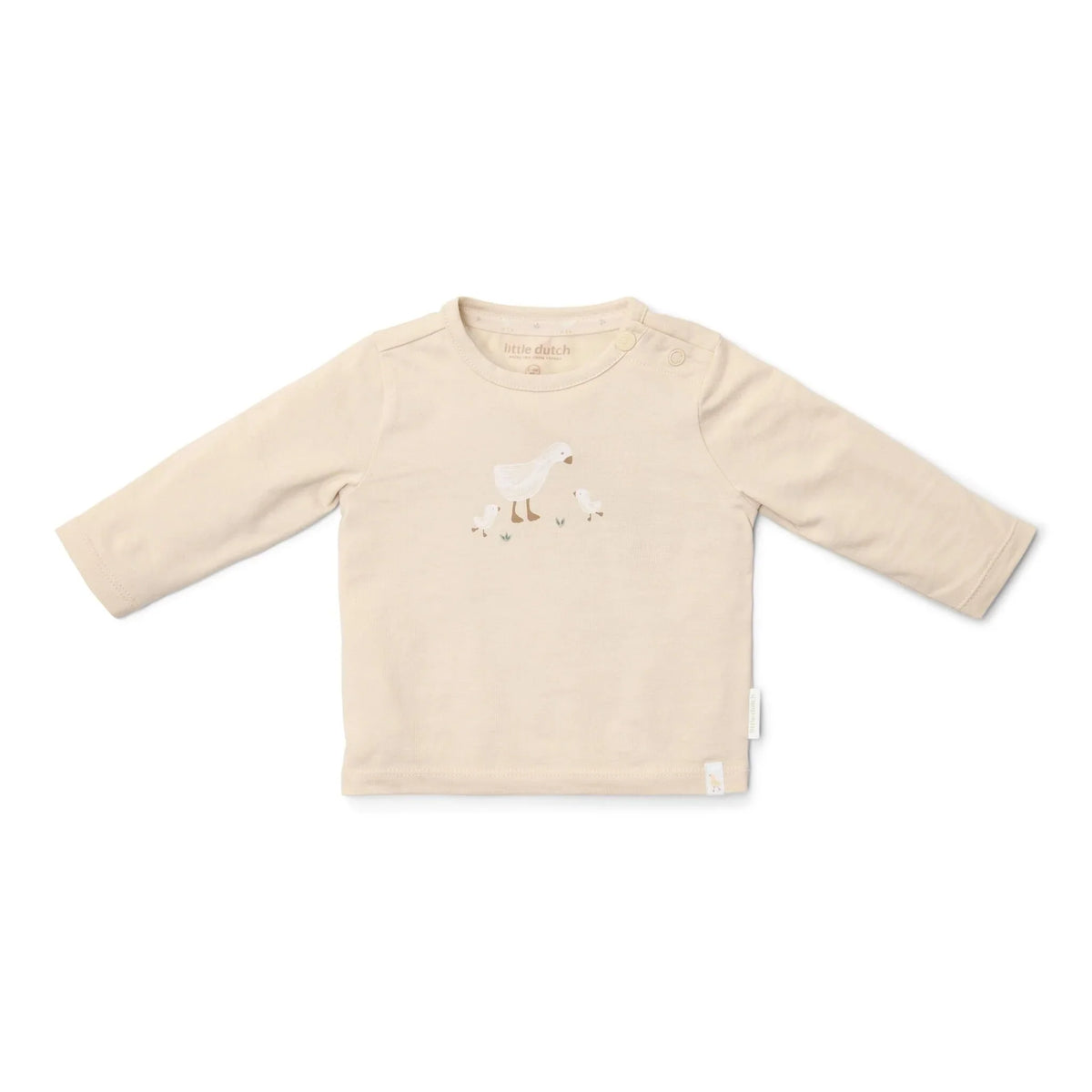 Shirt lange mouw - Zand - Newborn Naturals - Little Goose