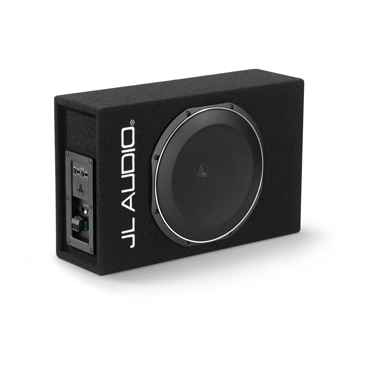 PowerWedge+™ TW1 Amplified Enclosed Car Subwoofer