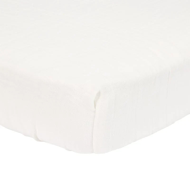 Hoeslaken hydrofiel wieg Soft White