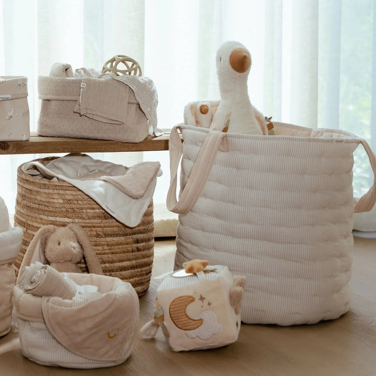 Aufbewahrungskorb groß - Beige - Essentials