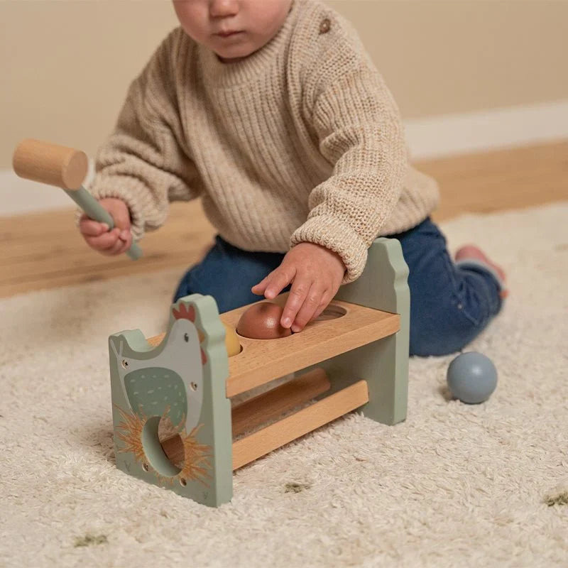 Hamerbankje met ballen Little Farm