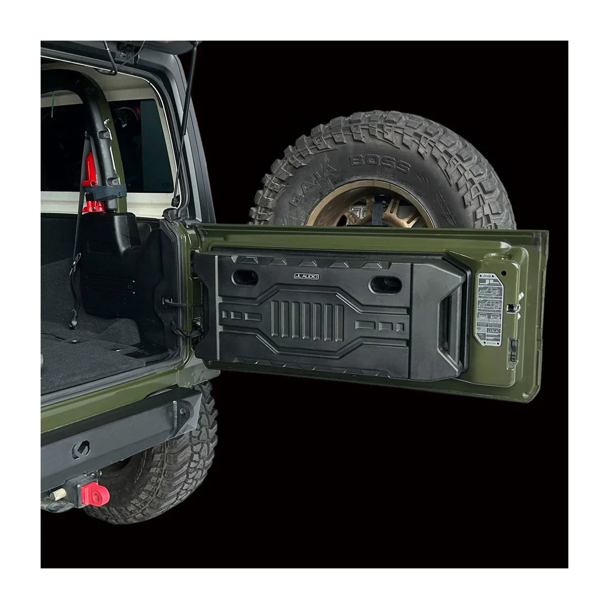 Stealthbox® Enclosed Tailgate Subwoofer for Jeep Wrangler (SBX-J-JLTAILGT/12TW3)