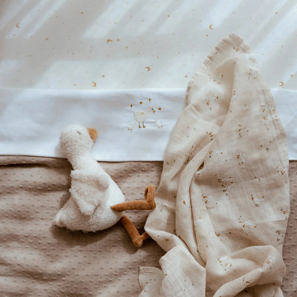 Wieg hoeslaken - Wit - Newborn Naturals - Little Goose
