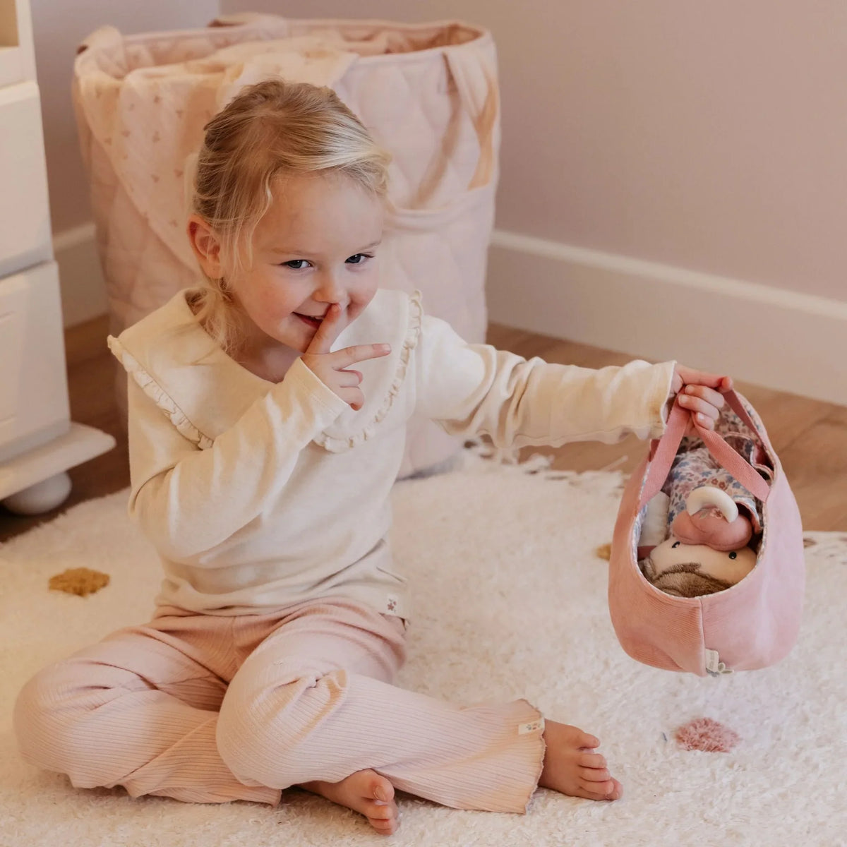 Knuffel babypop Rosa - 30 cm