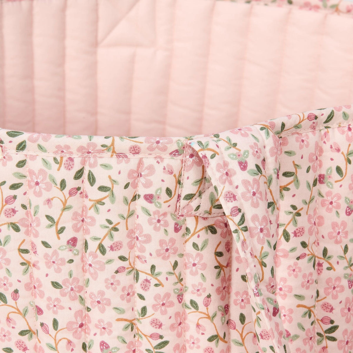 Aufbewahrungskorb XL - Rosa - Märchenhaft floral