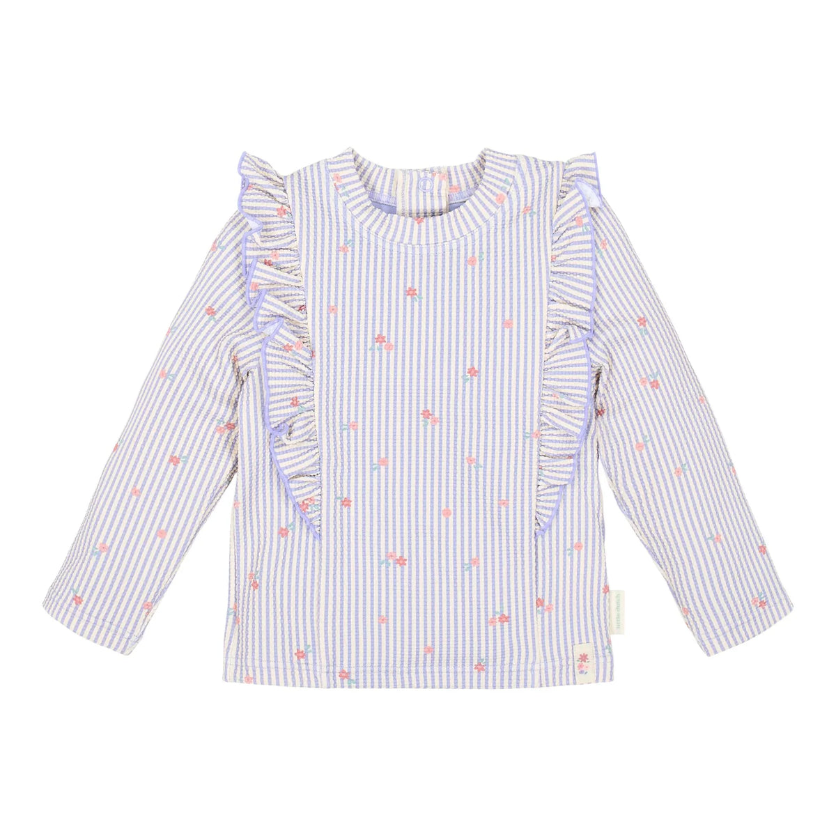 Swim shirt long sleeve - UPF 40 - Purple - Dreamy Stripes