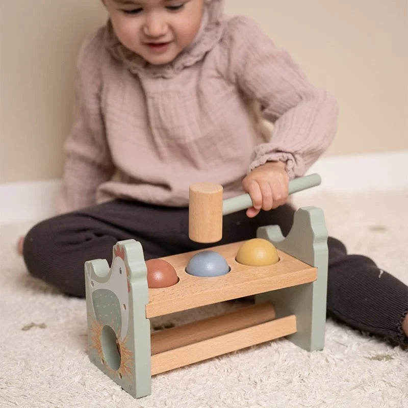 Hamerbankje met ballen Little Farm