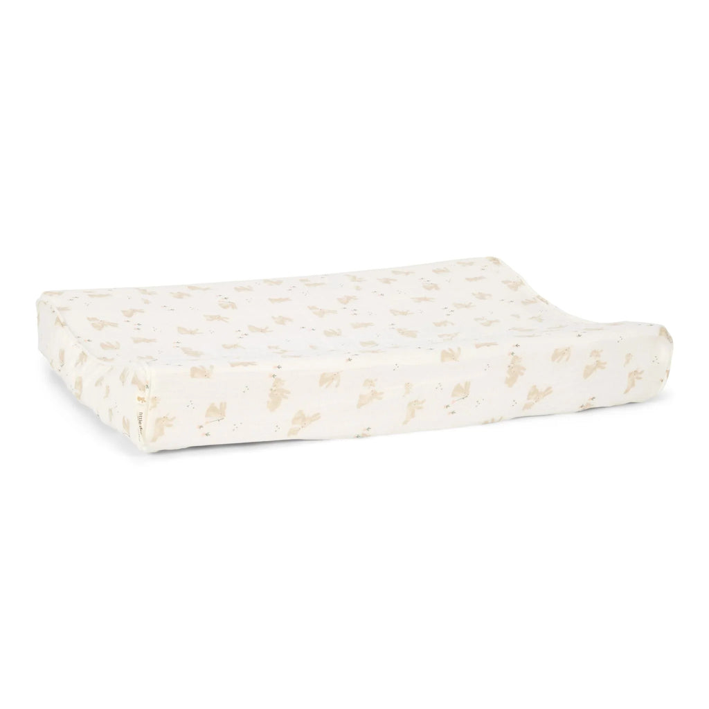Wickelauflagenbezug - Weiß - Newborn Naturals - Baby Bunny