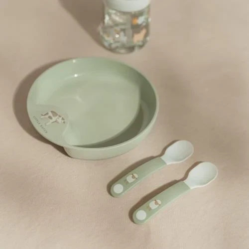 Babygeschirr-Set - Grün - Little Farm