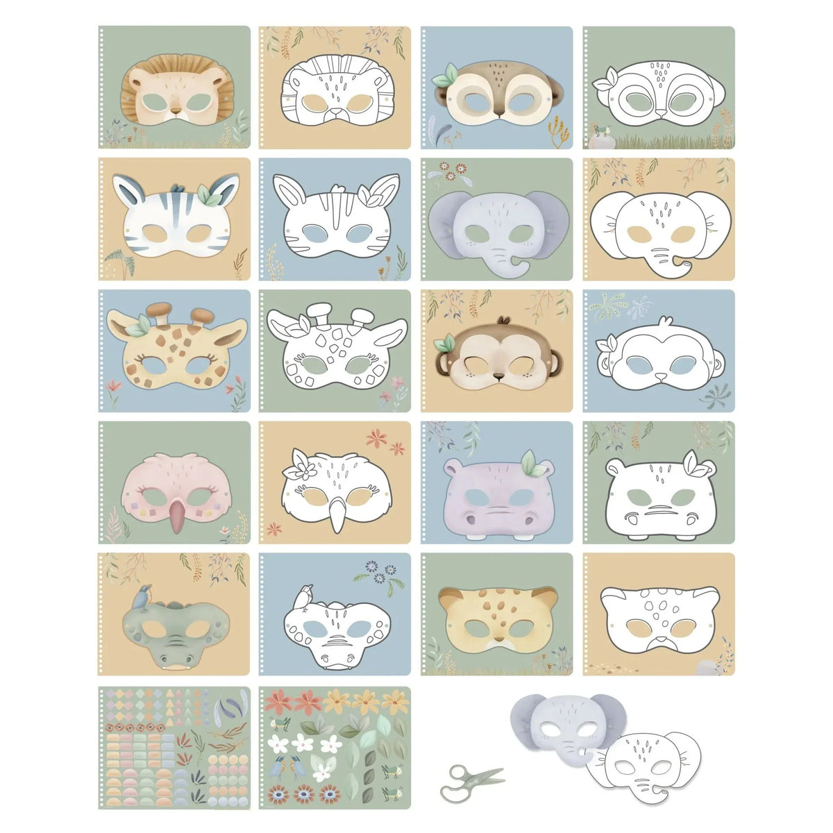 Craft book making masks - Jim